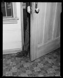 Foot in door, Southern California, 1940