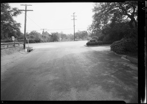 Intersection of Foothill Boulevard and North Baldwin Avenue, Arcadia, CA, 1934