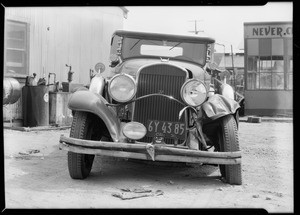 Chrysler roadster, Southern California, 1931