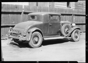 Chrysler coupe, Commercial Standard, Southern California, 1933