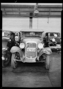 1930 Ford phaeton, Atlas Distributing Company, Southern California, 1934