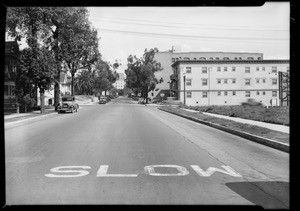 Intersection of West 8th Street and South Carondelet Street, Los Angeles, CA, 1932