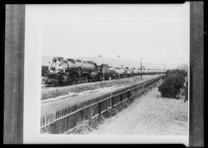 Pennzoil train, Southern California, 1930