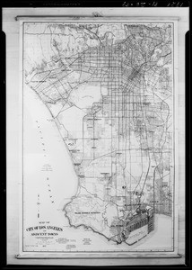 Map of Los Angeles environs, Southern California, 1928