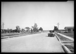 Street scene, Montebello, near airport, Southern California, 1931