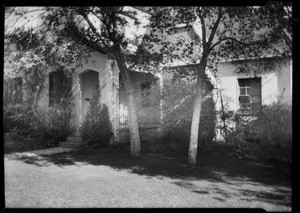 Interior and exterior of 1938 North Hobart Boulevard, Los Angeles, CA, 1930