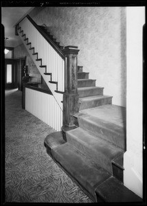 Staircase in apartment 2401 West 9th Street, Title Insurance & Trust Co., assured, Southern California, 1935