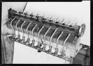 Tire gauge machine, Southern California, 1931