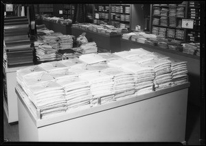 Table of shirts, Southern California, 1932