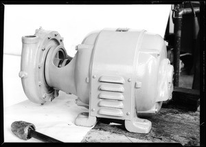 Pump motor, Southern California, 1932