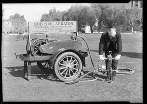 Sub soil aerator, Southern California, 1931