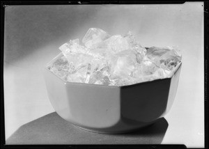 Bowls of ice, Southern California, 1931