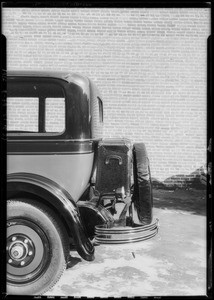 Studebaker & trunk rack, Southern California, 1926