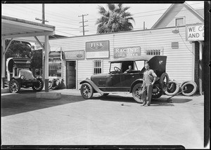 Phillips Tire Shop, Los Angeles, CA, 1924