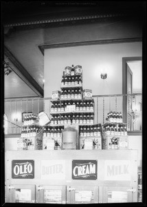 Beer display, Southern California, 1933