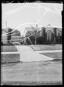 Driveway of Dan W. Walters residence, 2363 Greenfield Avenue, Los Angeles, CA, 1935