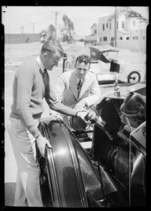 Orv Mohler uses Pennzoil, Southern California, 1933