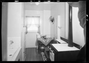 Apartment interior and exterior, Southern California, 1932