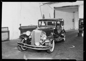 Case of Gross vs. Stephenson, Chrysler sedan, A.M. Gross assured Durant sedan, Stephenson, owner, Southern California, 1933