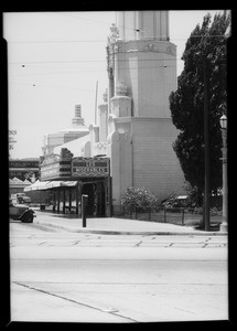 Intersection for blotter, Los Angeles, CA, 1935