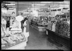 Modern market (interior), Southern California, 1932