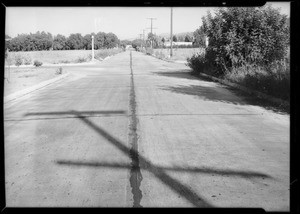 Intersection of Kester Avenue and Greenleaf Street, Ford cars, case of Young vs. Casberg, Van Nuys, Los Angeles, CA, 1934