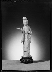 Coral goddess statue, Southern California, 1940