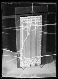 Curtains at studio, Southern California, 1936