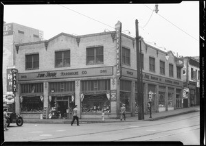 Hardware store, East 3rd Street & South Los Angeles Street, Los Angeles, CA, 1932