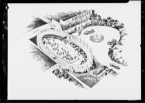 Copy of proposed dining and dancing garden, Frolics Cafe, Southern California, 1932