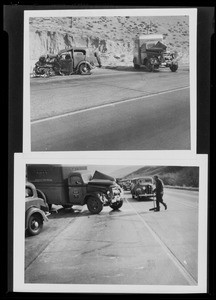 Scene of accident, Ritter vs. Wilson Co., Southern California, 1940