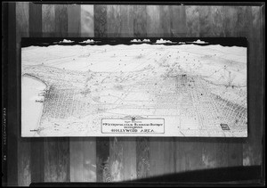 Map of Los Angeles & suburbs, Southern California, 1927