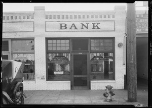 Pacific-Southwest Trust & Savings Bank, University Branch, Southern California, 1924