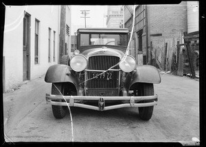 Car belonging to Mr. Hampton, Southern California, 1935