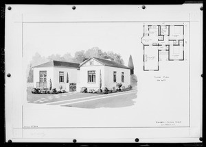 Copies of wash drawing, Southern California, 1926