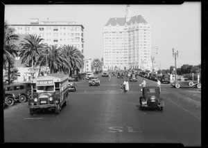 Long Beach traffic scenes, Long Beach, CA, 1934