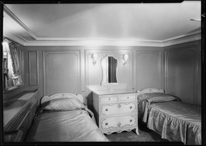 Interior views of Carissima, Southern California, 1929