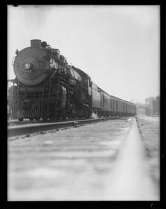 Freight engines and trains, Southern California, 1933