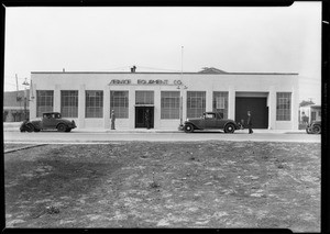 Mr. Martin and Eastern visitors at plant, Southern California, 1930