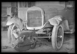 Ford sedan, John R. Story, owner, Southern California, 1932