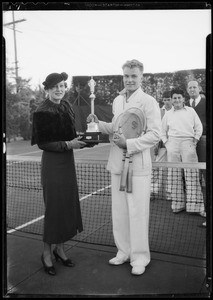 Tennis tournament, Los Angeles, CA, 1934
