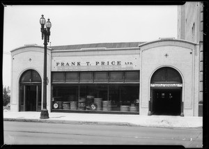 Exterior of store and publicity shots, Southern California, 1932