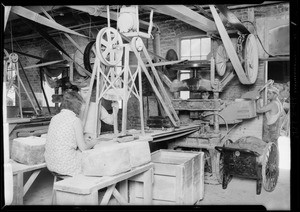 Interior shots of plant in Glendale, CA, 1929