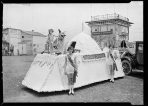 Float in Venice Parade, Southern California, 1926