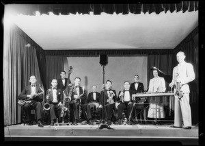 Radio broadcasting at Domino Club, Southern California, 1932