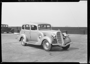 Packard and Terraplane for motorlogue composite, Southern California, 1935