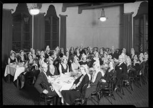 Purchasing department banquet at Pollyanna tea room at 2228 West 7th Street, Los Angeles, CA, 1930