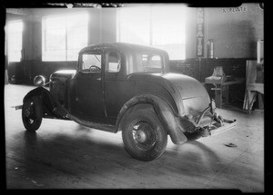 1932 Ford coupe, William Stahl, owner and assured, car at 2459 Brooklyn Avenue, Southern California, 1934