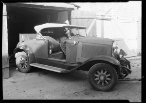 Buick roadster, Mr. Hazzard, owner, Santa Monica, CA, 1933