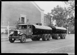 Tank truck and trailer, El Camino Gas Co., Southern California, 1930